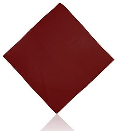Bandana uni 100% coton bordeaux, bordeaux, taille unique Cover