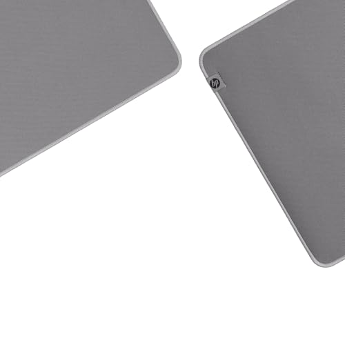 HP 100 Tappetino per Mouse, Igienizzabile e Resistente ai Liquidi, Antiscivolo, Realizzato con Poliestere e Gomma Naturale, Scorrimento silenzioso del Mouse, Cuciture Antiusura, Grigio - Immagine 5