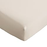  Drap Housse Dolly Satin De Coton Brode 140x190cm Ivoire