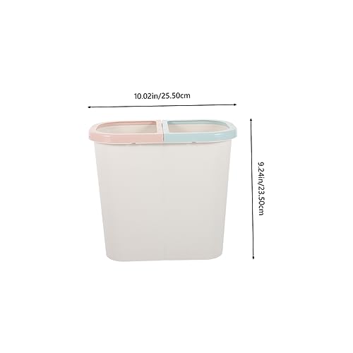 Caneca de basura plástica rectangular para cocina y baño miniatura 2