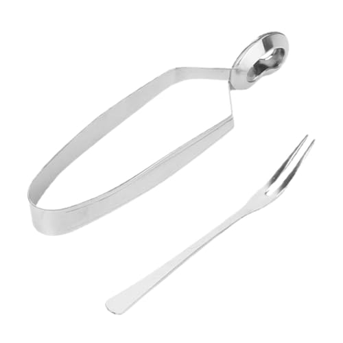Alipis 1set Pinze Per Escargot Acciaio Inossidabile Per e Mare Utensili Eleganti e Pratici Per Speciali e Cene Formali
