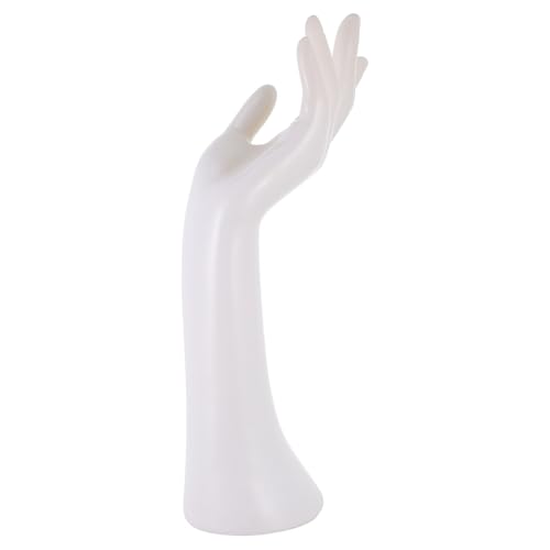 BESTYASH Soporte De Mano Artificial Blanco Para Exhibición De Joyas Modelo Realista Para Anillos y Pulseras Adorno Decorativo Para Tiendas y Exposiciones
