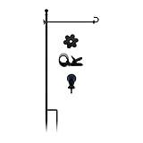 LCCBRO Garden Flag Holder Stand for Outside 12 x 18 Heavy Duty, Small Flag Holders for Yard and Garden, Last Flag Stand You’ll Ever Need (1)