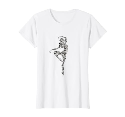 Ballet Dancer Zebra Ballerina Dance Women Girls Animal print T-Shirt