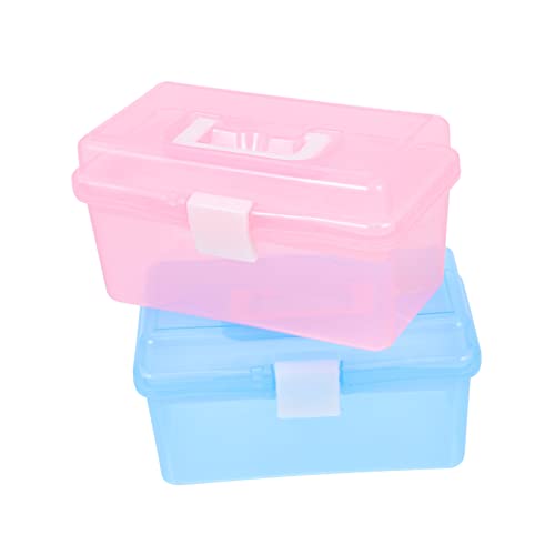 Boîte à pharmacie transparente en ABS plastique à compartiments et grande contenance - 2