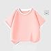 Girls Summer T Shirts,Girls Cotton Short Sleeve Tshirts Summer Loose Fit Crewneck Blouse Tops Trendy Color Block Pullover 3-14 Years