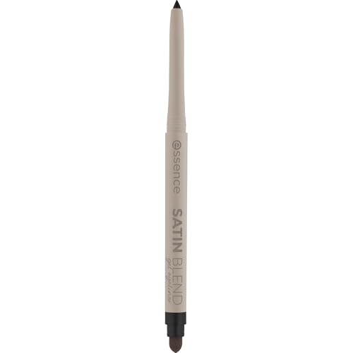 essence SATIN BLEND gel eyeliner, Nr. 01, Schwarz, langanhaltend, hochpigmentiert, matt, vegan, wasserfest, ohne Mikroplastikpartikel, Nanopartikel frei, 1er Pack (0.22g)