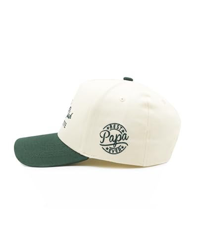 Image of Waldeal Vintage Papa Trucker Hat, Adjustable Snapback Dad Hats for Men, Fathers Day Birthday Gifts Two Tone Baseball Cap