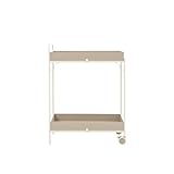 Vego Garden Potting Cart, Gardening Workstation with Wheels and Removable, Reversible Trays for Outdoor