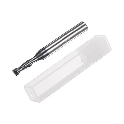 Image of HARFINGTON Square End Mill 4mm x 11mm Cutting 6mm Shank Micro Grain Solid Carbide AlTiN Coated 2 Flutes Milling Bit Cutter for Alloy Hardened Steel Aluminum