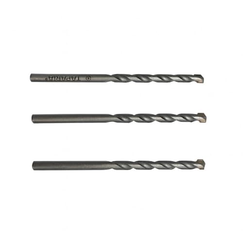 Image of TAPARIA 6 mm Flat Tip Masonry Drill Bit for Wall /Masonary Drilling (MD 6100, 6x60x100 mm, Pack of 3)-Sprial Flute Type-Home, DIY, Professional, Brick, Wall, Masonary-Drilling