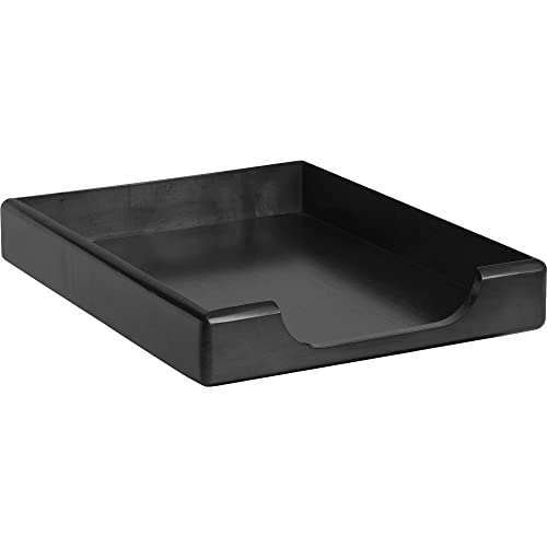 Rolodex® Wood Tones™ Letter-Size Tray, Black #TOP3