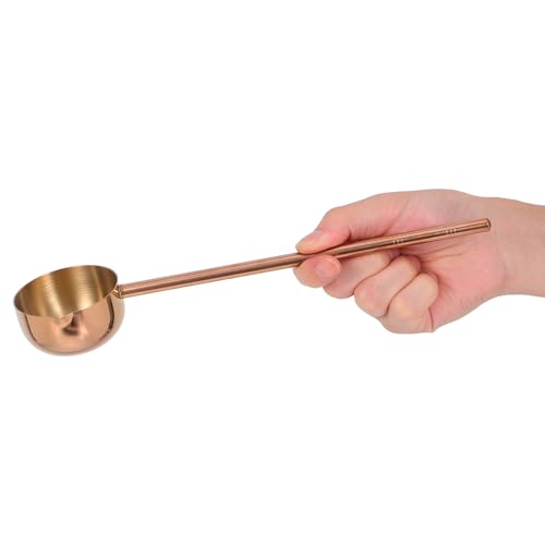 Toyvian Stainless Steel Soup Ladle 11.02 Inch Long Handle Oil Heating Spoon Kitchen Gadget for Serving Soup Water and Gravy Heat Resistant by Toyvian - Image 4