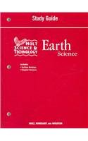 Paperback Holt Science & Technology: Study Guide Earth Science Book