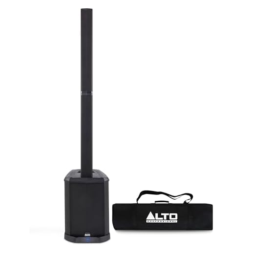 ALTO TS112C Sistema de Altavoz de PA con Array de Columna Amplificado y Portátil de 1200 W con Mezclador Digital de 5 Canales, Bluetooth y Control por App para músicos, DJs, Bandas, Eventos o Recintos
