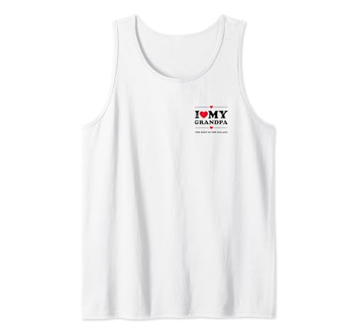 I Love My Grandpa - I Heart My Grandpa Camiseta sin Mangas