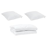 Gecheer Duvet Estivo con cuscino 3 pcs, copriletto in microfibra, tessuto traspirante, set trapuntato moderno, coperta leggera per estate per sonno ristoratore