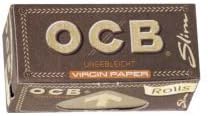 OCB Virgin Unbleached Slim 4 Metre Rolling Paper Roll Pack of 12 from Sudesh Enterprises, 12 Count (Pack of 1) - Image 5