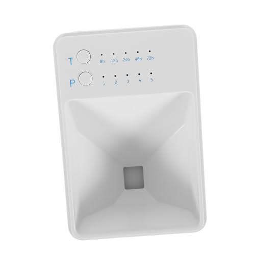 BESPORTBLE 1 Set Automatic Fish Feeder with Small Aquarium Fish Food Dispenser Prevents Food Clogs Silent Operation for Vacation Feeding