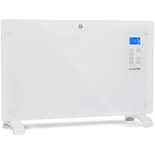 Klarstein Norderney - Convector Convector, Low Consumption Heat, IP24, Thermostat, Temperature Sensor, Low Consumption Electric Heating Element, LCD Display, Touch Control, 2000 W, White