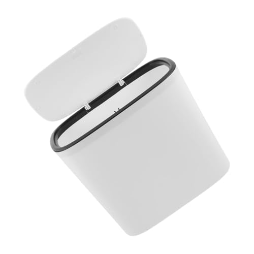Poubelle en plastique blanc 12l parfaite pour optimiser l'espace de votre bureau