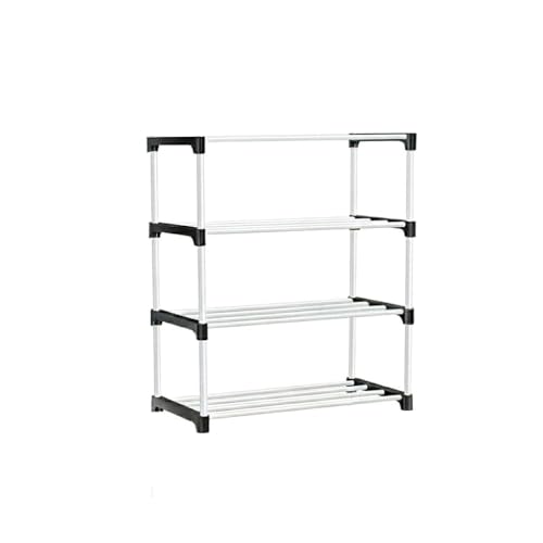 Image of FIGMENT Shoe Rack for Home, Foldable Plastic Shoe Stand with Shelves, Space Saving Footwear Organizer for Bedroom, Entryway, Living Room & Closet, Multi Layer Shoe Storage Rack