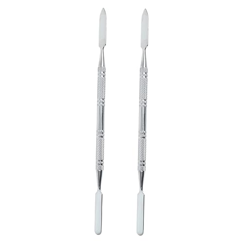 Beavorty 2pièces Outils De Mélange Acier Inoxydable Tige De Mélange De Maquillage Outil Cosmétique Pour Fond De Teint Fard à Paupières Correcteur