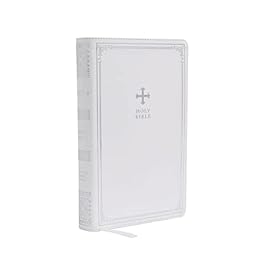 NRSV Catholic Edition Gift Bible, White Leathersoft (Comfort Print, Holy Bible, Complete Catholic Bible, NRSV CE): Holy Bible Imitation Leather – March 3, 2020
