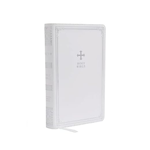 NRSV Catholic Edition Gift Bible, White Leathersoft (Comfort Print, Holy Bible, Complete Catholic Bible, NRSV CE): Holy Bible