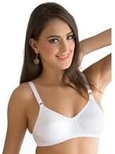 Kalyani Women's Cotton Padded Non-Wired Regular Bra (JB-34_White_36)