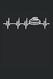  Heart Frequency ECG Curling Curlingstone Curlingstone: Notebook  Line ruled  6\"x9\" (15.24 x 22,86 cm), 120 pages, cream paper, matte cover