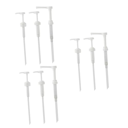 BELLIFFY 3sets Gallon Bottle Pump Soap Dispenser Pump Head Replacement for Coffee Bar Syrup Dispenser 3pcs*3