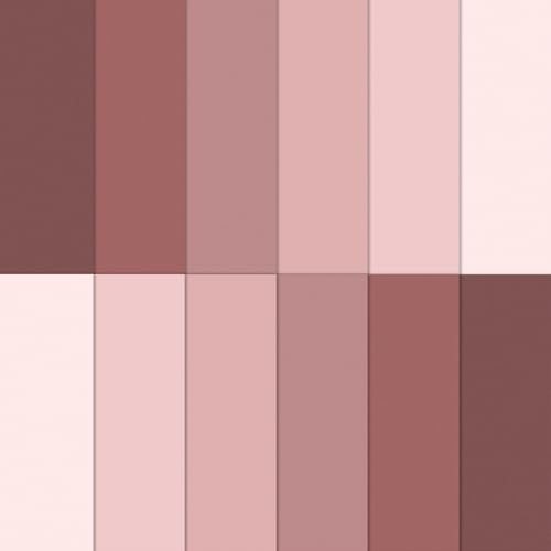 JarThenaAMCS 12Pcs Dusty Pink Cotton Fabric Bundles 10 x 10