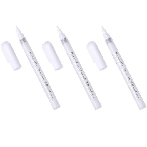 Paquete De 3 Marcadores Para Decoración De Uñas, Marcadores Acrílicos, Bolígrafos De Pintura Y Graffiti, Herramientas Para Decoración De Uñas, Accesorios Para Decoración De Uñas, Etc.