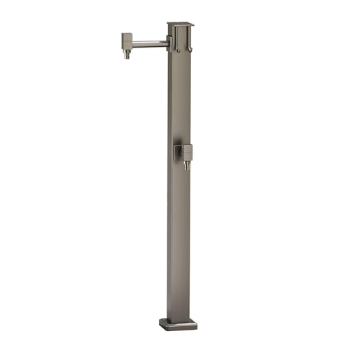 Columna de Agua for Grifo Anticongelante Jardín, Grifo Totalmente Cobre con Soporte de Manguera Independiente, for Riego y Limpieza