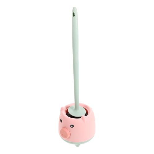 YARNOW Cepillo para Inodoro con Mango Antideslizante Escobilla Baño para Limpieza Profunda Herramienta para WC Doméstico y Público con Colgador y Base Color Verde