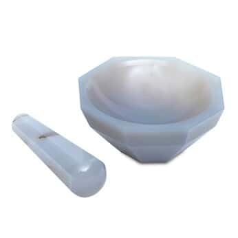 Vista 4 de Cole-Parmer Juego de mortero y mortero de ágata de 3", 0.8 fl oz