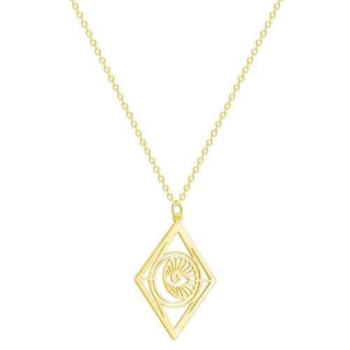 Collier oiseau maléfique en losange pour rompre la monotonie des bijoux classiques