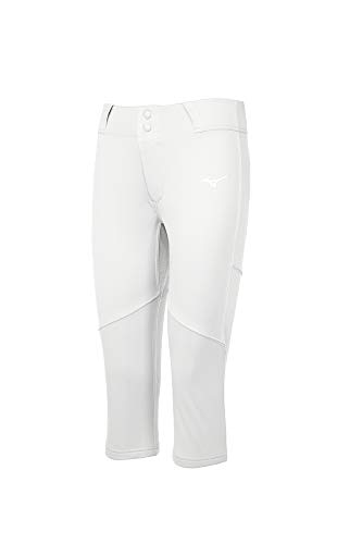 Mizuno Aero Vent - Pantaln de softbol para Mujer, Mujer, Pantaln Softball, 350710, Blanco, Small