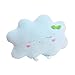 Tekaopuer Seria Cute Sky poduszka z wypchanym księżycem, pluszowe zabawki miękkie śpiące dla dzieci sofa dekoracja domu prezent dla dziewcząt (niebieska chmurka-l, 2 szt.)