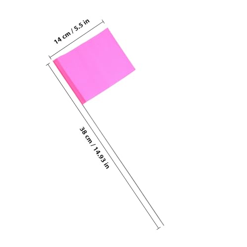 Drapeaux de marquage pour signalisation d'irrigation rose faciles à planter