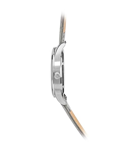 Sovereign Blue - AR-Coated Sapphire Crystal Glass, Ivory Strap, and Burgandy Cover