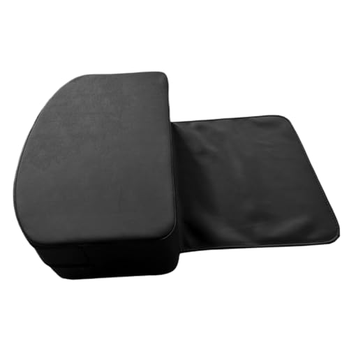Siège rehausseur de coiffure en PVC noir pour l'assise confortable des enfants au salon