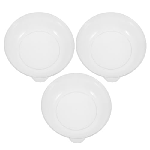 TOKIDNY Juego de 3 Bandejas para Báscula Digital de Cocina Bandejas Medidoras de Plástico Transparente Líneas Graduadas para Pesar Ingredientes Aptas para Repostería y Preparación de