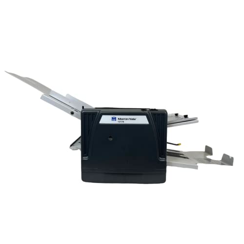 Martin Yale 1217A Automatic Paper Folder [16-120Lb Bond Index Paper, 250 Sheet Capacity, Folds 10,300 Sheets/Hour] 7 Fold Types: Z-Fold, Half Fold, Letter, Baronial, Right Angle, And Double Parallel #TOP1