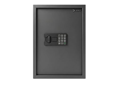 XB-5000 Dijital Çelik Kasa, Büyük Boy, 500x350x310 mm, LED Aydınlatmalı, Type-C Acil Güç, Ev ve Ofis Kullanımı