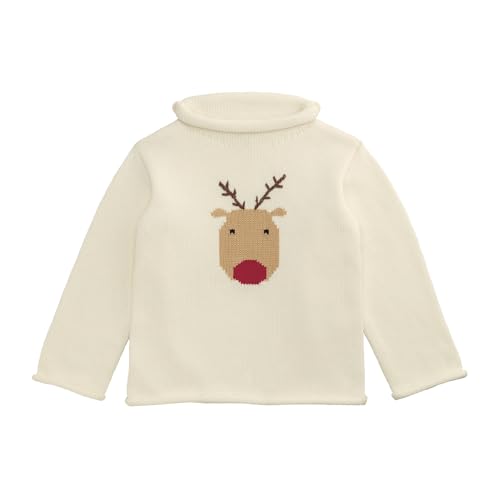 Pull à col roulé de Noël bébé garçon chaud et doux contre le froid