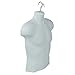 SSWBasics Male Molded White Shirt Form - Fits Men's Sizes S-L - Hanging Mannequin - Male