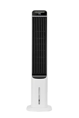 Uthfy 36' Portable Air Conditioner, 3-in-1 Swamp Cooler with 4 Modes, 3 Speeds, 80° Oscillation, 4 Ice Packs, 4L Removable Water Tank, Remote, Easy Cleaning, White