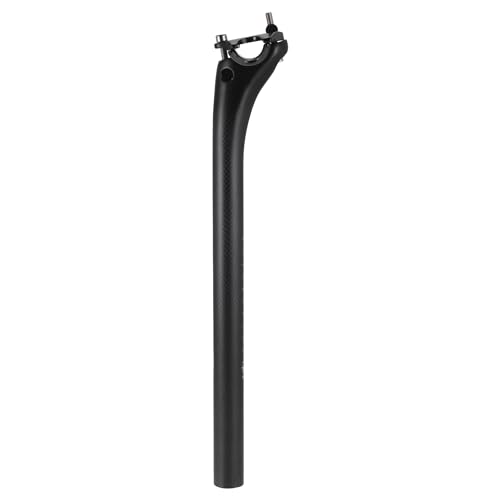 Hihaha Bicycle Seat Post / Outer Bike Seatpost Bicycle Seat Tube for Bicycle / Durable Carbon Fiber 25.4 x 400 mm / 1 Pcs 3K Matte Black